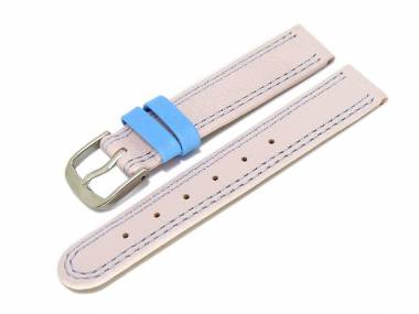 Watch band for children 14mm pink double seam (width of buckle 14 mm) - Bild vergr��ern 