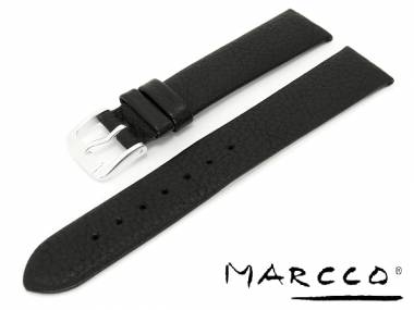 Watch band 14mm black grained surface without stitching by Marcco - Bild vergr��ern 
