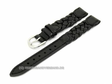 Watch band 14mm black braided - Bild vergr��ern 