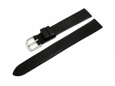 Watch band 12mm black grained surface (width of buckle 10 mm) - Bild vergr��ern 