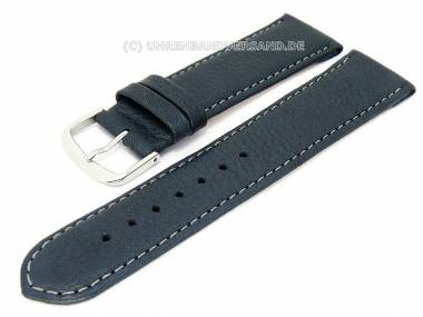 Watch band 24mm dark blue Birkenstock -Eco- light colored stitching - Bild vergr��ern 