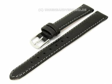 Watch band 14mm black Birkenstock -Eco- light colored stitching - Bild vergr��ern 