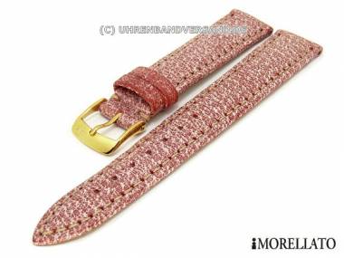 Watch strap 16mm red -Cinghiale- fine mottled soft by MORELLATO - Bild vergr��ern 