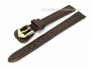 Watch band 08mm dark brown genuine buffalo grained surface by Piero Magli (width of buckle 08 mm) - Bild vergr��ern 