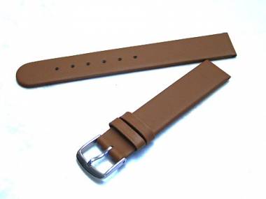 Watch band 12mm leather brown without seam (width of buckle 12 mm) - Bild vergr��ern 
