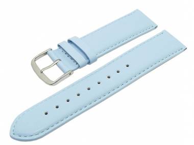 Watch band 24mm ice blue smooth surface (width of buckle 22 mm) - Bild vergr��ern 