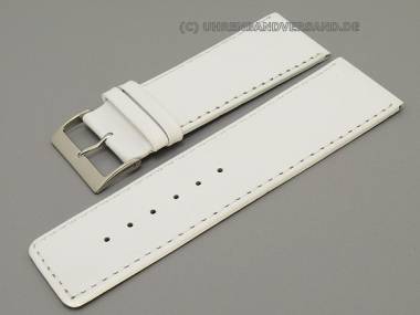 Watch band 40mm white smooth surface (width of buckle 38 mm) - Bild vergr��ern 
