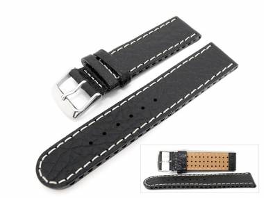 Watch band 18mm black buffalo grain special-air-system - Bild vergr��ern 
