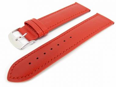 Watch band 24mm red soft calf - Bild vergr��ern 