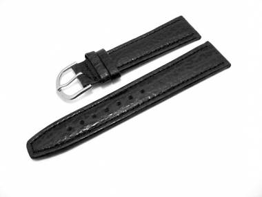 Watch band 16mm black Shark Grain made by Eichmueller - Bild vergr��ern 