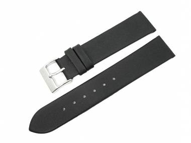 Watch band XS 16mm black by Herzog smooth surface - Bild vergr��ern 