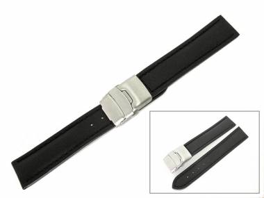  Watch band 20mm deployant clasp black (width of clasp 18 mm) - Bild vergr��ern 