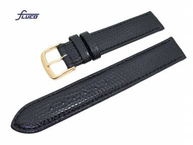 Watch band -Salamander- 20mm black salamander grain by Fluco - Bild vergr��ern 