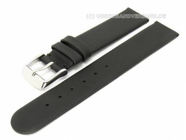 Watch band 16mm black matt without stitching hydrophobized (width of buckle 16 mm) - Bild vergr��ern 