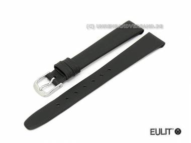 Watch band 09mm short black EULIT -Natina Clip- open end smooth surface (width of buckle 08 mm) - Bild vergr��ern 
