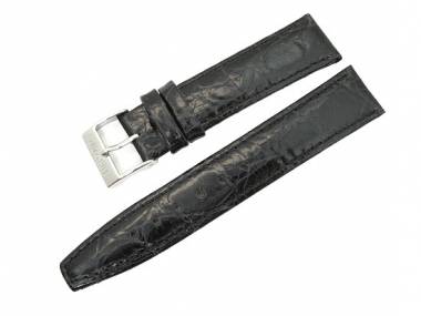 Watch band XS 20mm black  by Herzog Croco Grain - Bild vergr��ern 