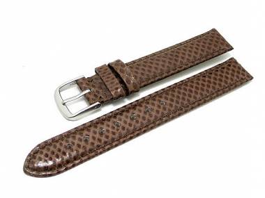 Watch band 14mm brown genuine snake (karung) - Bild vergr��ern 