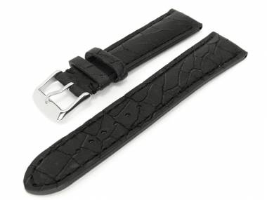 Watch band -Quebrada-- design 18mm black robust extravagant - Bild vergr��ern 