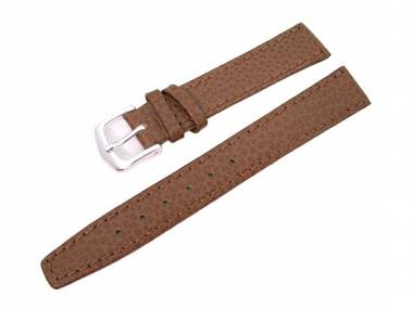 watch band 12mm for fixed bars brown grained surface by Eichmueller - Bild vergr��ern 
