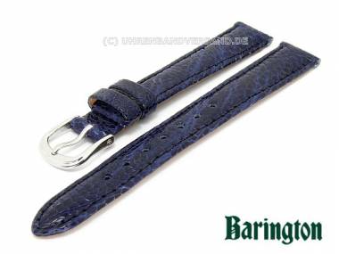 Watch band 12mm dark blue by Barington genuine ostrich (leg) - Bild vergr��ern 