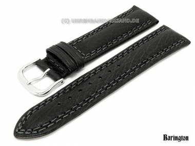 Watch band 18mm black Barington -Nature Calf- (width of buckle 16 mm) - Bild vergr��ern 