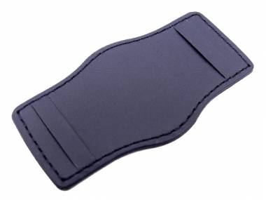 Leather pad 20-24mm dark blue stitched - Bild vergr��ern 