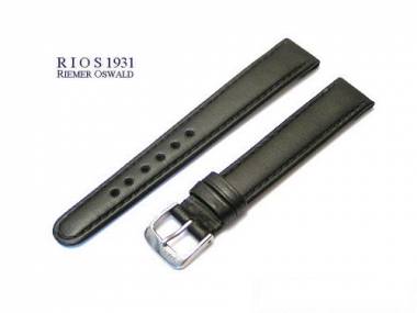 Watch band -Arizona- XS 20mm black smooth surface by RIOS - Bild vergr��ern 