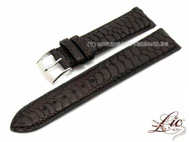 Watch strap -Coq- 20mm black chicken leg from Lic (width of buckle 18 mm)  - Bild vergr��ern 