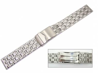 Watch band 18mm stainless steel elegant partly polished from Eichmueller - Bild vergr��ern 