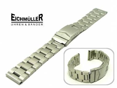 Watch band 22mm stainless steel solid heavy type brushed from Eichmueller - Bild vergr��ern 