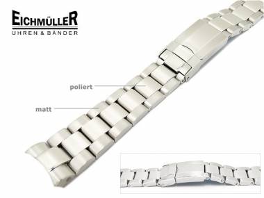 Watch band 20mm stainless steel solid partly polished for Rolex from Eichmueller - Bild vergr��ern 