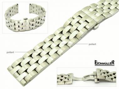 Watch band 22mm stainless steel solid partly polished suitable for Breitling etc. from Eichmueller - Bild vergr��ern 