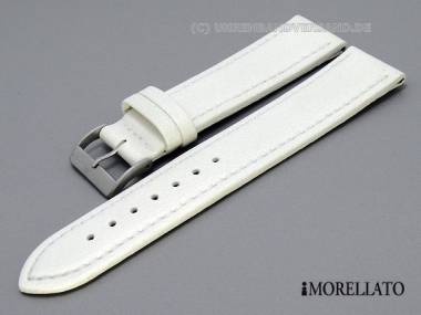Watch strap 24mm white -Tipo Locman- Lorica waterproof white stitching by MORELLATO - Bild vergr��ern 