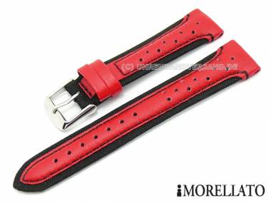 Watch strap 24mm red -Scherma- lorica waterproof by MORELLATO (width of buckle 22 mm) - Bild vergr��ern 