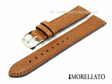 Watch strap 20mm brown -Pissarro Bufalo Vintage- buffalo leather soft by MORELLATO - Bild vergr��ern 