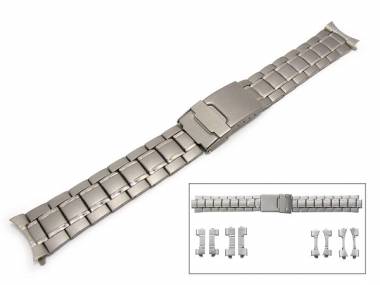Watch strap 18-20mm Titanium EULIT partly polished multiple ends curved/straight - Bild vergr��ern 