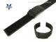 Watch band stainless steel 18mm heavy mesh black matt from Vollmer