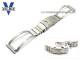 Watch band stainless steel 20mm half bangle satin finish clasp with extension from Vollmer