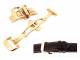 Butterfly clasp (Ri-S-BFS-204) 20mm elegant stainless steel rose golden with push button release