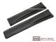 Watch band 22mm black for Breitling clasp light colored stitching BOB (width of buckle 18 mm)