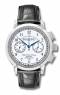 Men\'s watch Mechanical Chronograph BLUE PEARL CHRONO white face leather strap Riedenschild (*RS*HU*)