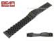 Stainless steel band 20mm black polished from BEAR