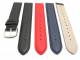 TOP: Watch band CLASSIC STANDARD 12 - 28mm black , dark blue or red smooth surface lightly padded