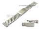 Watch band stainless steel  18mm partly polished with clasp