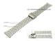 Watch band stainless steel  18mm partly polished with slide clasp
