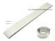 Watch band stainless steel 20mm expansion band partly polished