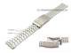 Watch band stainless steel  18mm partly polished with security clasp