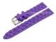 Watch band 20mm purple synthetic structured surface (width of buckle 18 mm)