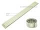 Watch band stainless steel 18mm expansion band partly polished