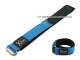 Velcro watch strap 16mm light blue nylon (textile) with metal loop by Condor